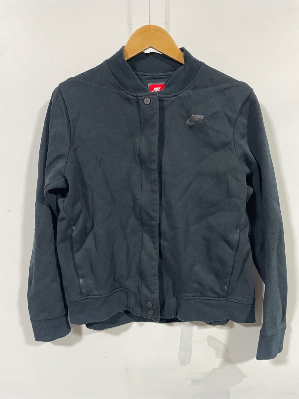Nike tech fleece Women’s Dark Gray Varsity-Style Jacket
